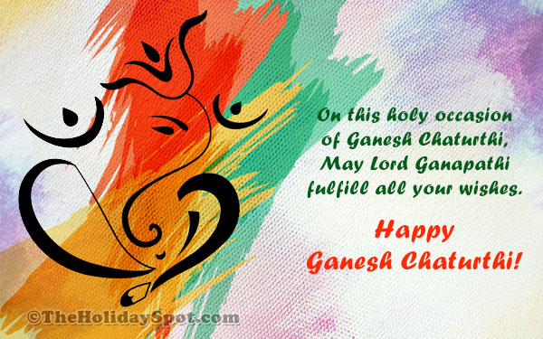 Ganesh Chaturthi image with the blessings of Lord Ganapathi