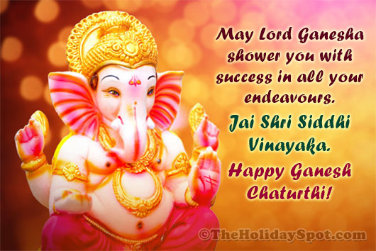 A card for WhatsApp and Facebook themed with Ganesh Chaturthi