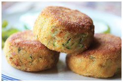 Vegetable and potato fritters