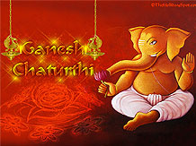 Lord Ganesha giving blessing