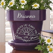 Inspiration to Grow Personalized Flower Pot