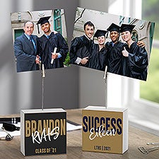 Class Of... Personalized Photo Clip Holder Block