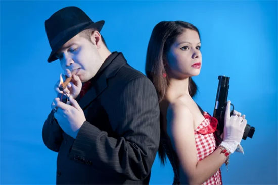 Bonnie and Clyde costume for Halloween