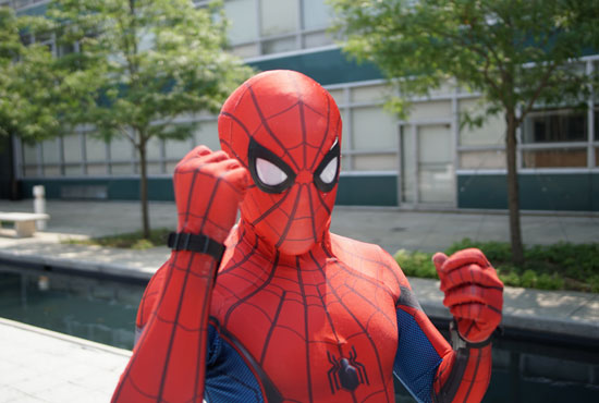 Superhero Spider Man costume for Halloween