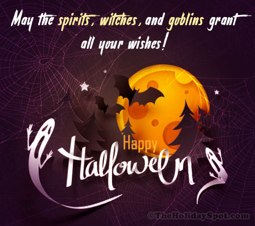 Halloween image for WhatsApp and Facebook with a beautiful message
