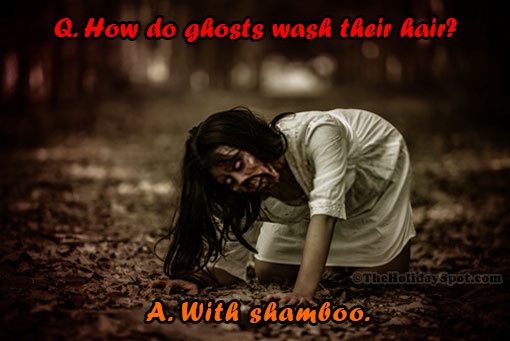 Girl ghost joke for Halloween