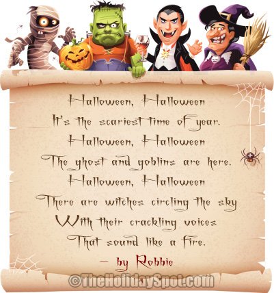 Halloween Poem by Robbie