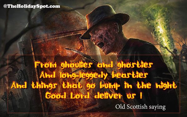 An Old Scottish saying on Halloween