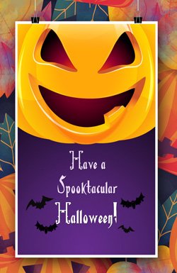 HD Wallpaper for iPhones with Spooktacular Halloween wishes