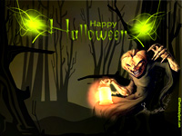 1024x768 Halloween wallpaper - 1024x768 Scary Jack-o'-lantern wallpaper