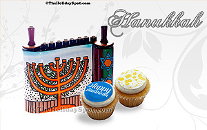 A 1080i desktop illustration of dreidel on the occasion of Hanukkah.