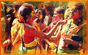 Women are enjoying Vasanta Utsav