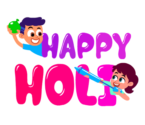 Happy Holi Animated