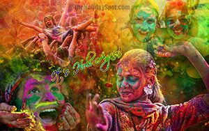 HD wallpaper with different moods of Holi celebrations
