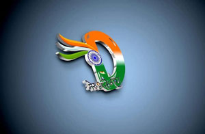 Alphabet D for Indian Independence Day