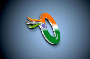 Alphabet O for Indian Independence Day