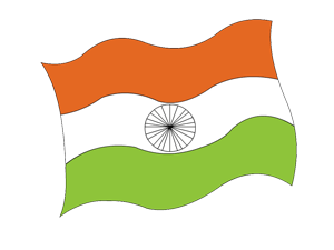 The Indian national Flag