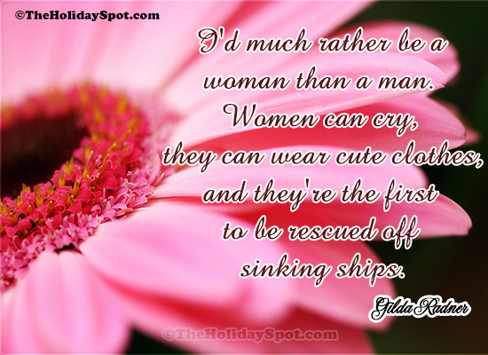 An image with an International Women's Day quote