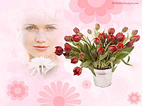 Women's Day wallpaper - Bunch of roses for the special lady