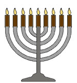 Menorah picture for coloring