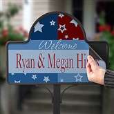 All American Personalized Magnetic Garden Sign