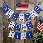 Write Your Own Personalized Welcome Home Bunting Banner