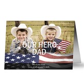 Stars and Stripes Photo Greeting Card