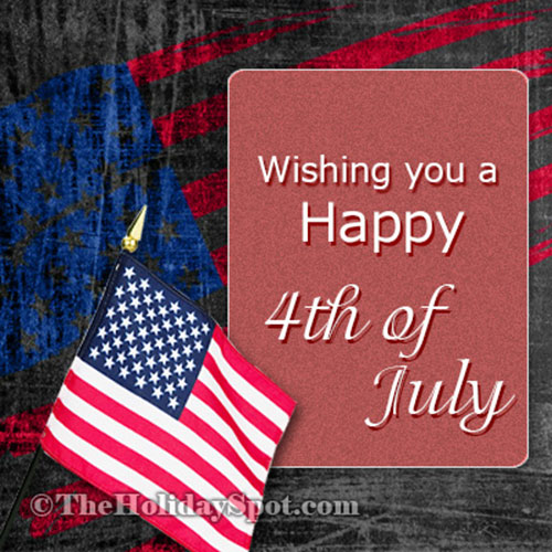 4th of July wishes card for WhatsApp and Facebook