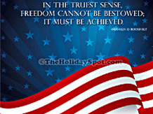Freedom cannot be bestowed