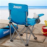 Toddler Personalized Blue Folding Camp Chair