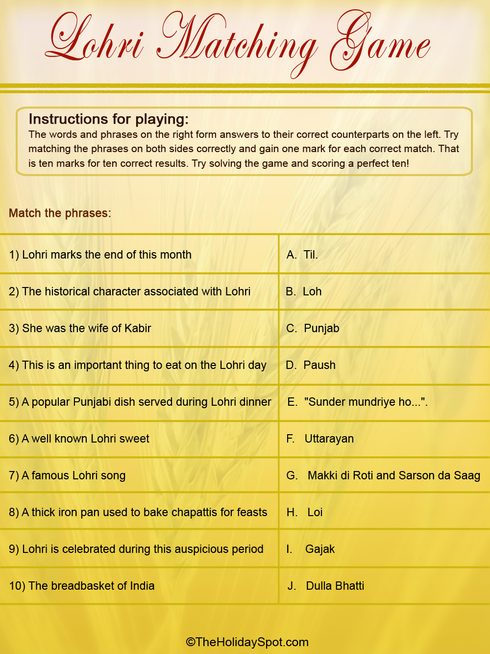 lohri-colored-matching-game-template