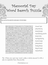 Black & White Word Search Puzzle
