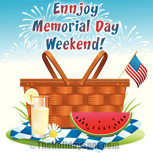 Memorial Day image saying for enjoy the day