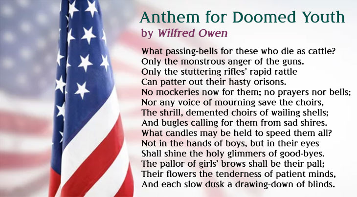 Memorial Day Poem by Wilfred Owen