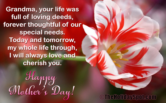 Mother's Day greeting card showing love for Grandma