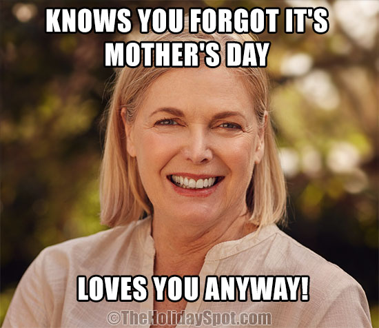 Mother's Day meme from a mother to her child