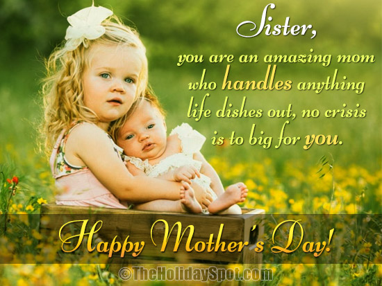 Happy Mother's Day card for Sisters