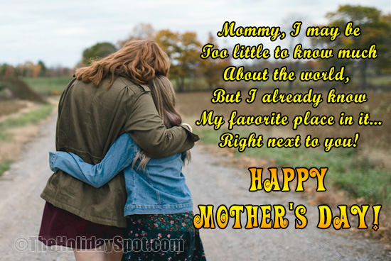 Mother's Day wishes card from a daughter