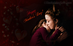 Wallpaper with Happy Mother's Day wishes