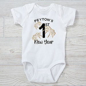 First New Years Personalized Baby Bodysuit