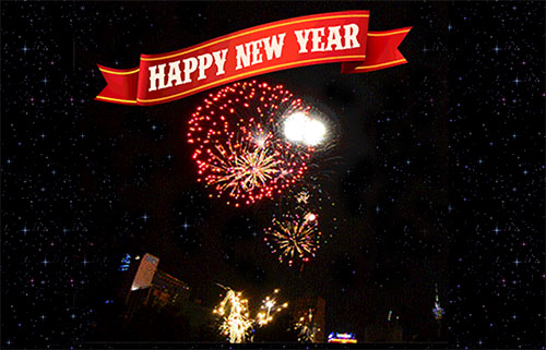 Happy New Year Greetings with animation for WhatsApp