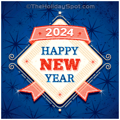 Happy New Year 2024 wishes card