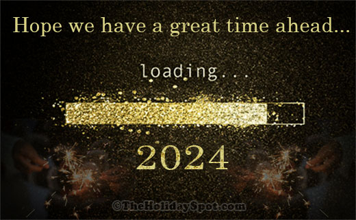 New Year 2024 card for WhatsApp