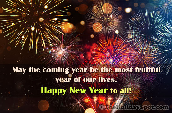 Happy New Year card for all