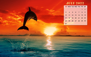 July 2022 Calendar Wallpaper