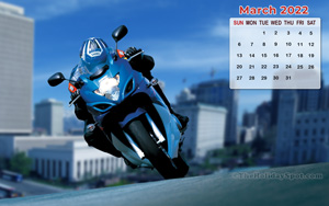 March 2022 HD 1080p Calendar Wallpaper