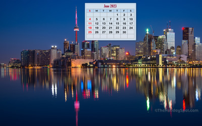 HD Wallpaper with calendar for the month of June, 2023