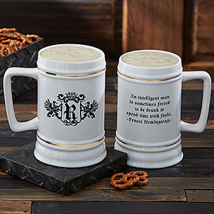 Famous Quotes Personalized Beer Stein