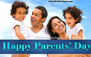 High resolution wallpapers for Parents' Day featuring a happy family