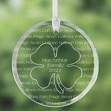 Irish Family Personalized Ornament